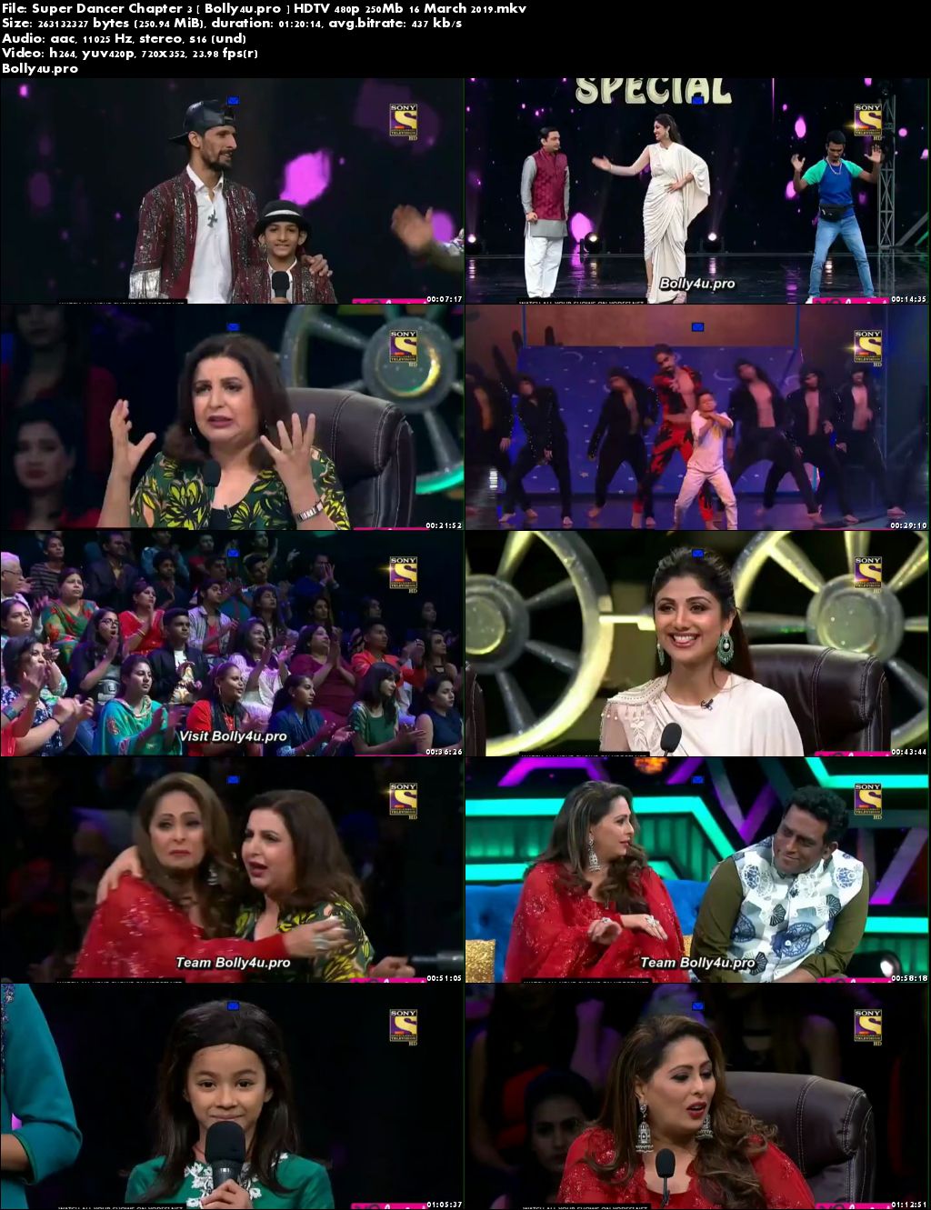 Super Dancer Chapter 3 HDTV 480p 250Mb 16 March 2019 Download