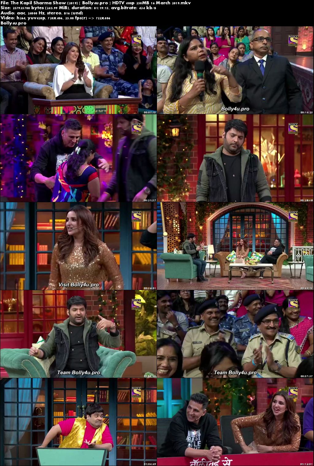 The Kapil Sharma Show HDTV 480p 250MB 16 March 2019 Download