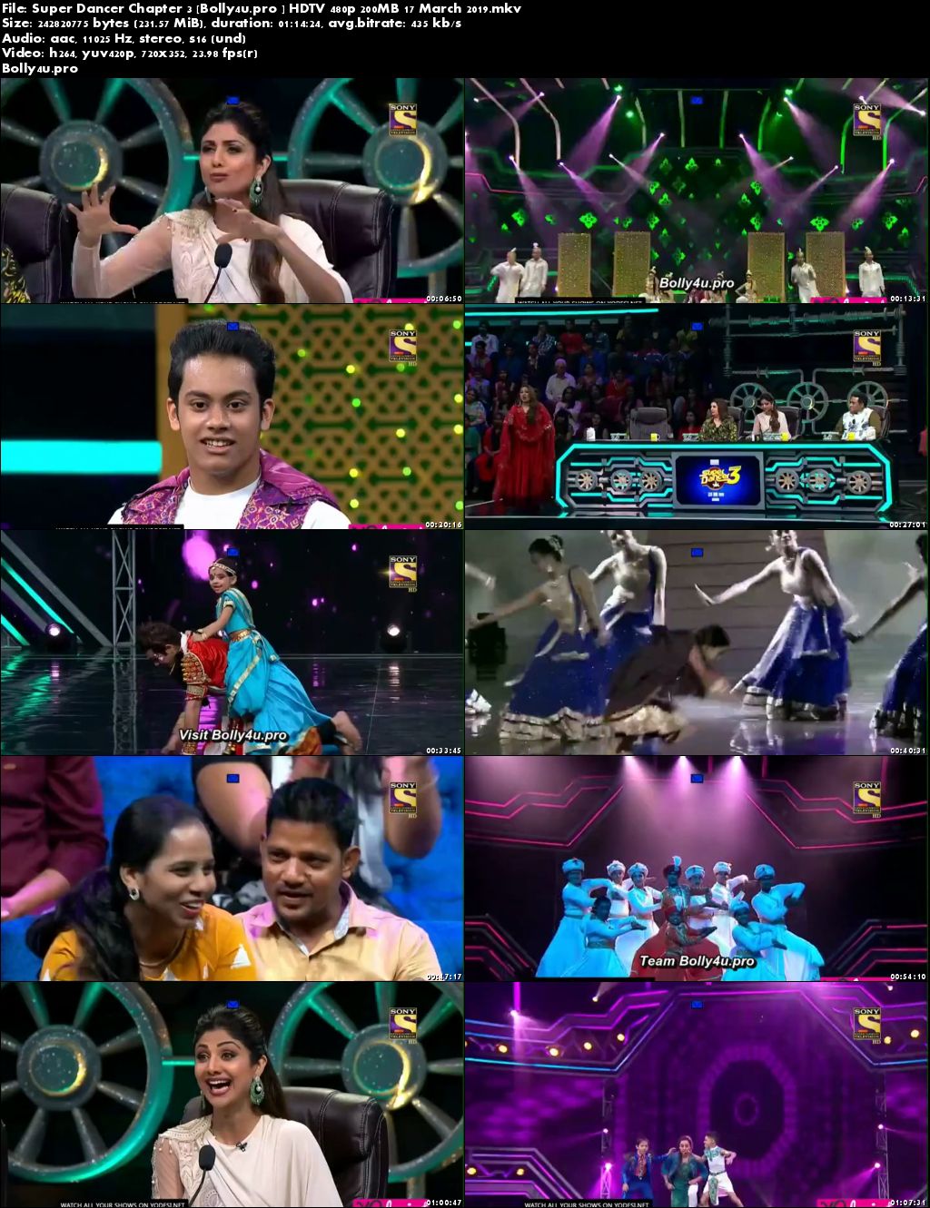 Super Dancer Chapter 3 HDTV 480p 200Mb 17 March 2019 Download