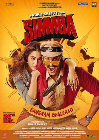 Simmba 2018 WEB-DL 450Mb Full Hindi Movie Download 480p Watch Online Free bolly4u