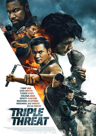 Triple Threat 2019 WEB-DL 800MB English 720p Watch Online Full Movie Download bolly4u