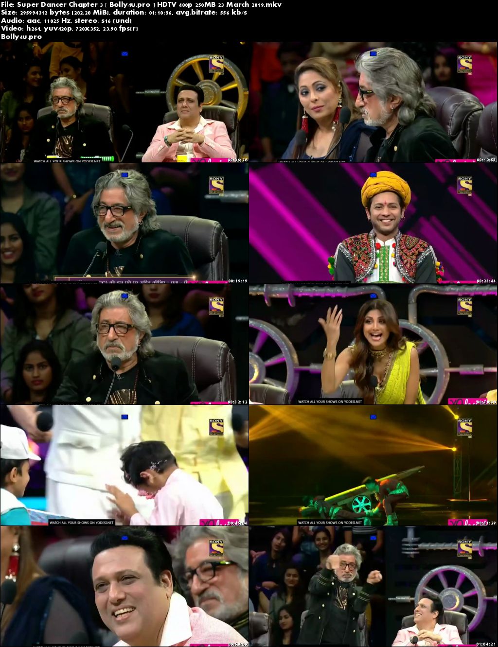 Super Dancer Chapter 3 HDTV 480p 250MB 23 March 2019 Download