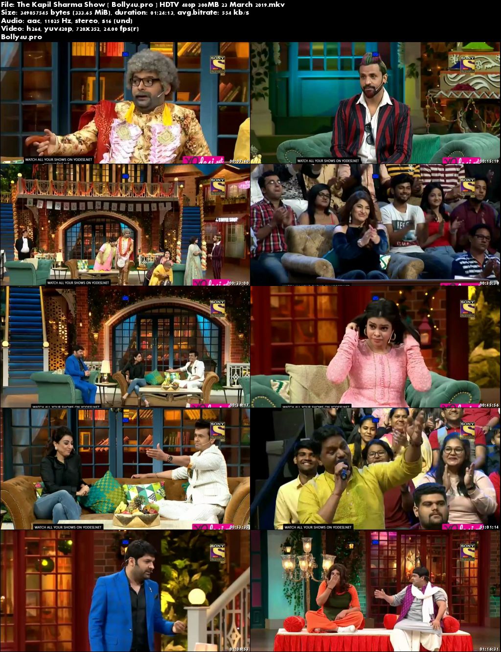 The Kapil Sharma Show HDTV 480p 300MB 23 March 2019 Download