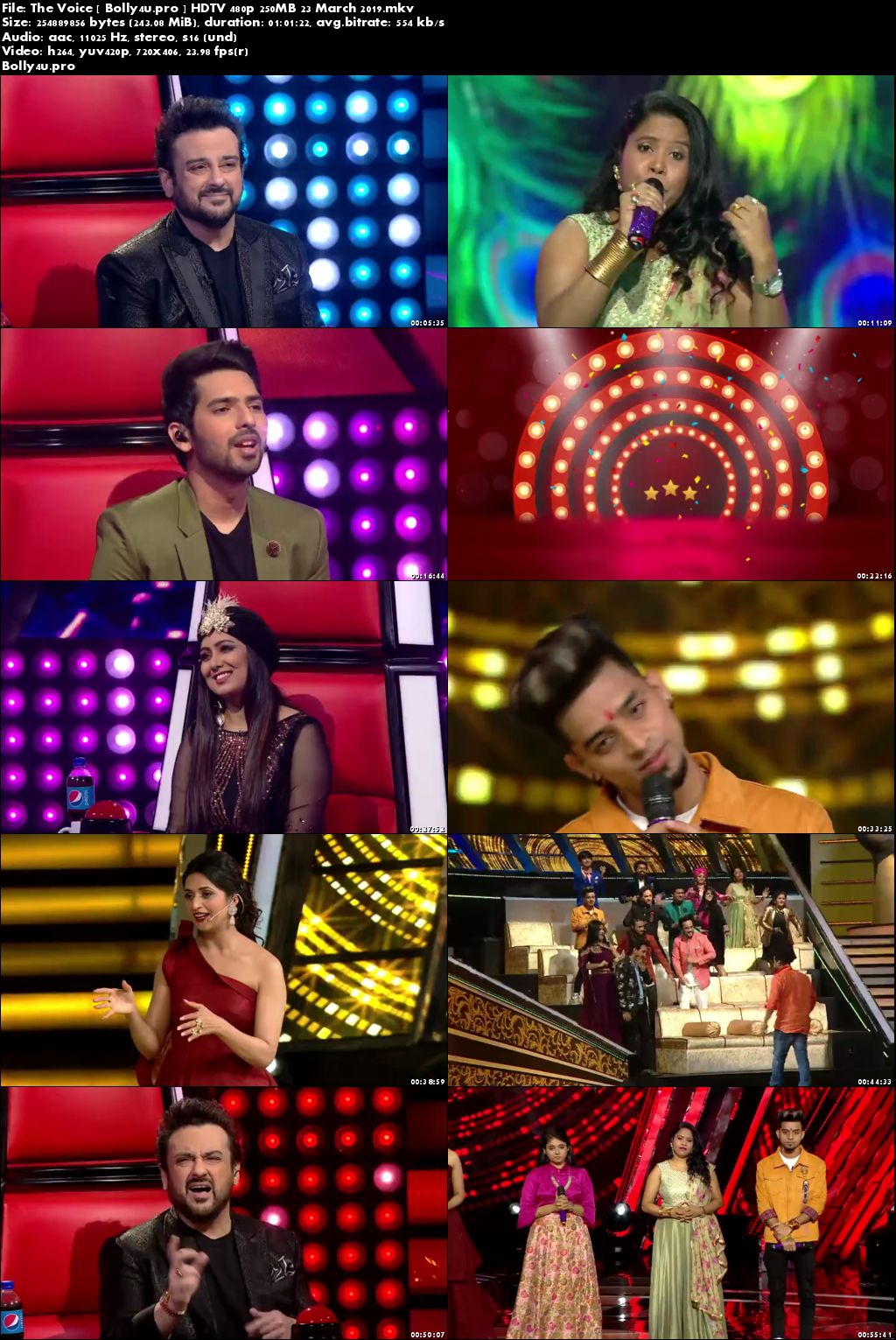 The Voice HDTV 480p 250MB 23 March 2019 Download