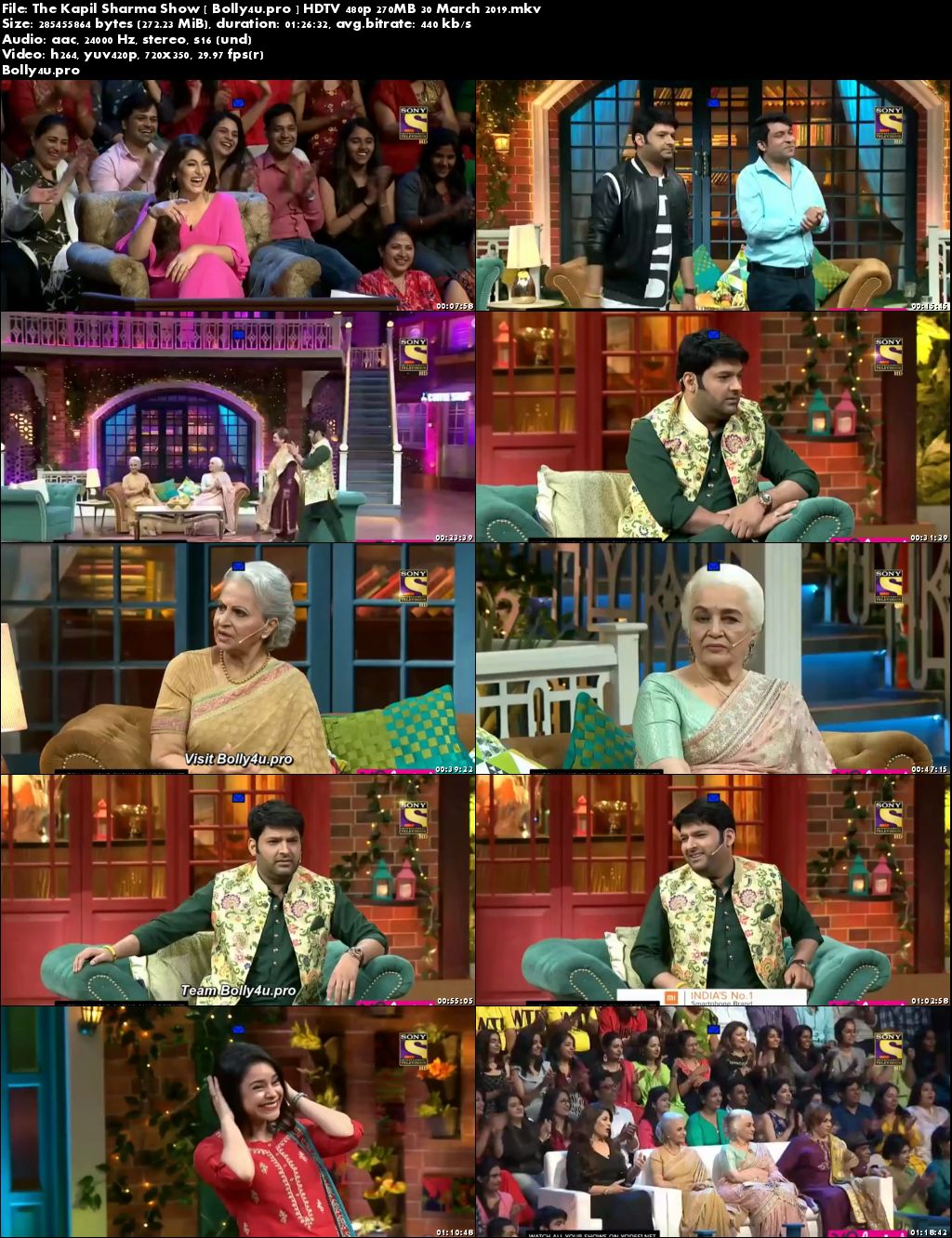 The Kapil Sharma Show HDTV 480p 250MB 30 March 2019 Download