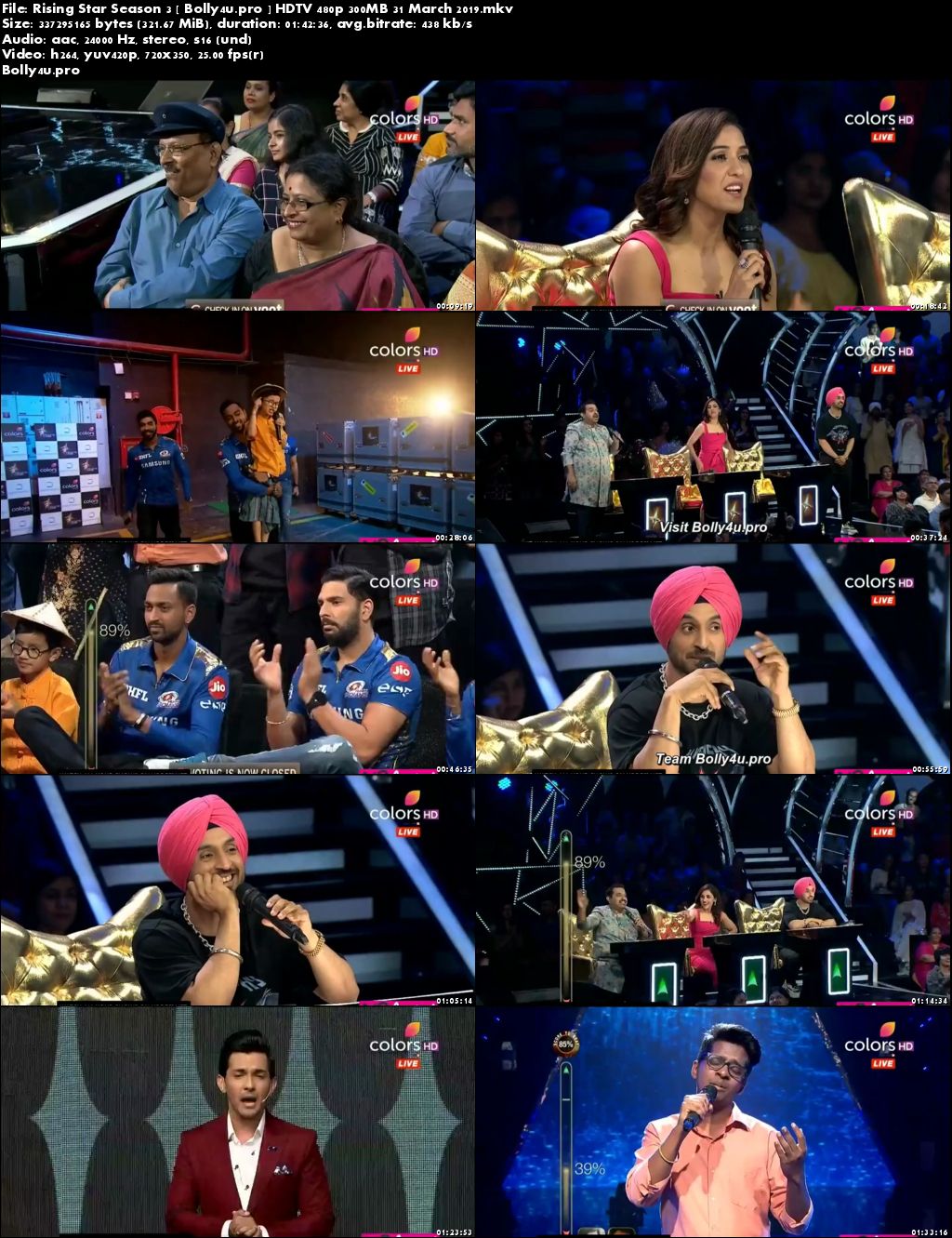 Rising Star Season 3 HDTV 480p 300MB 31 March 2019 Download