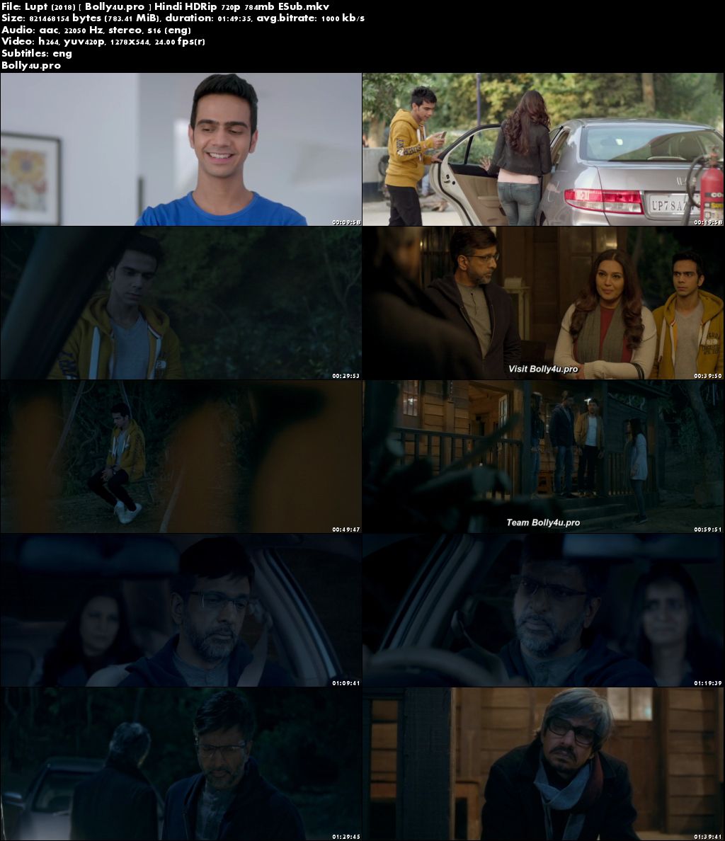 Lupt 2018 HDRip 750Mb Full Hindi Movie Download 720p ESub