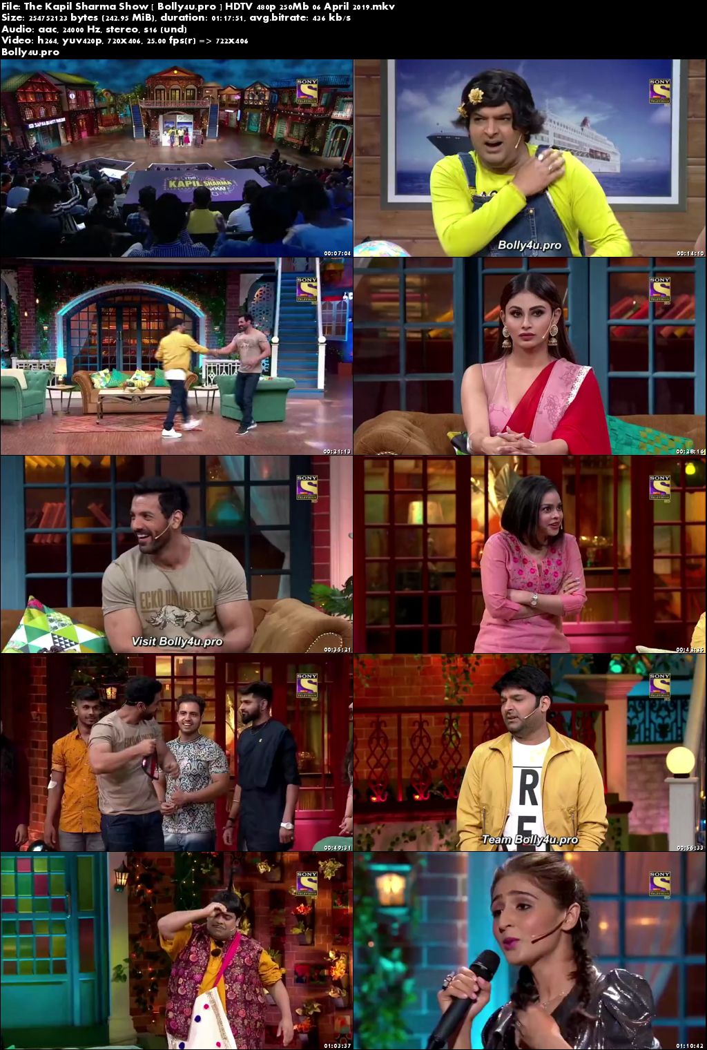 The Kapil Sharma Show HDTV 480p 250Mb 06 April 2019 Download