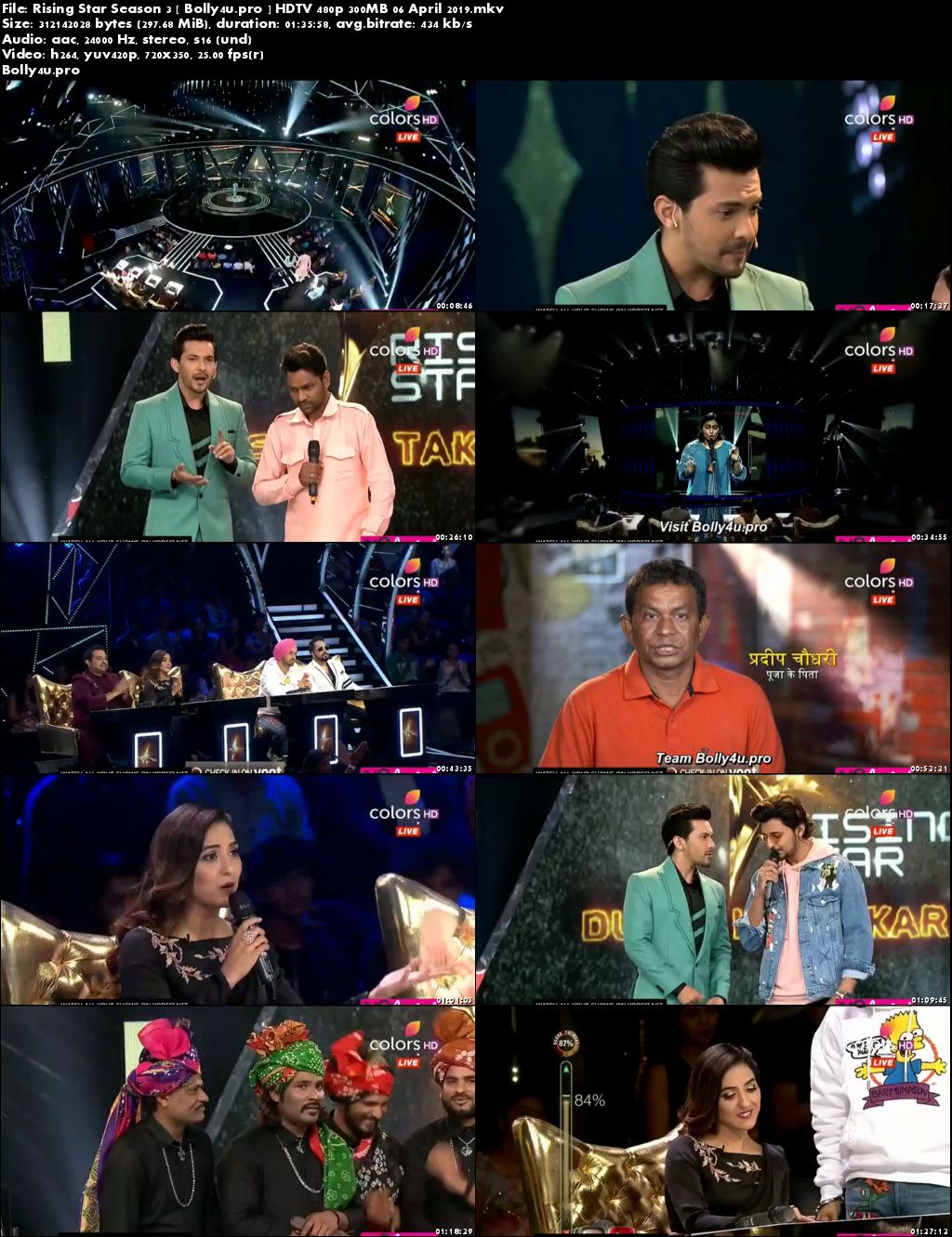 Rising Star Season 3 HDTV 480p 300MB 06 April 2019 Download