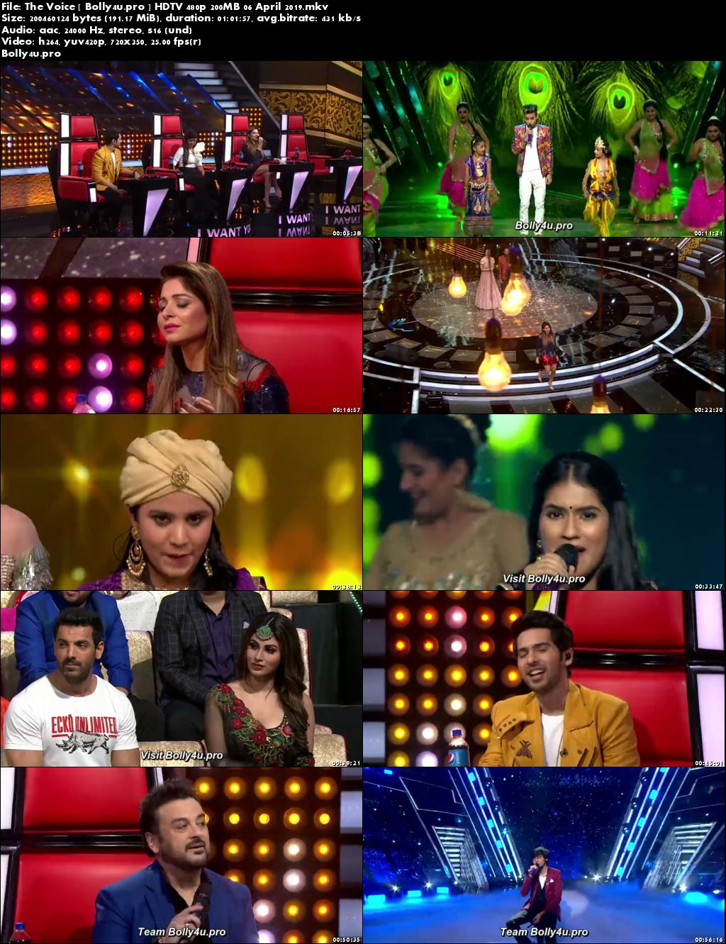 The Voice HDTV 480p 200MB 06 April 2019 Download