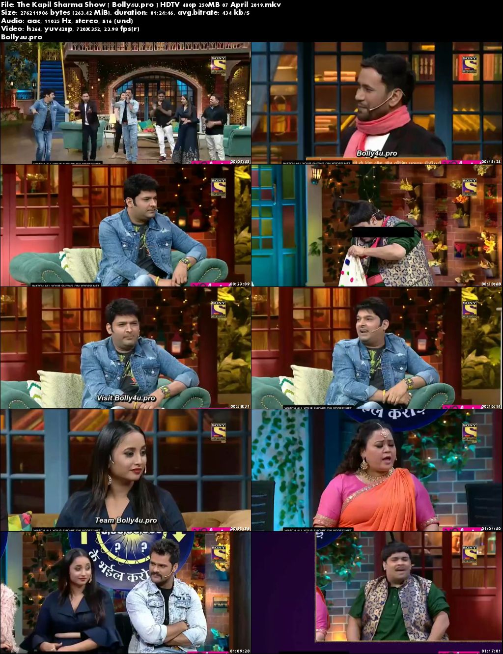 The Kapil Sharma Show HDTV 480p 250MB 07 April 2019 Download