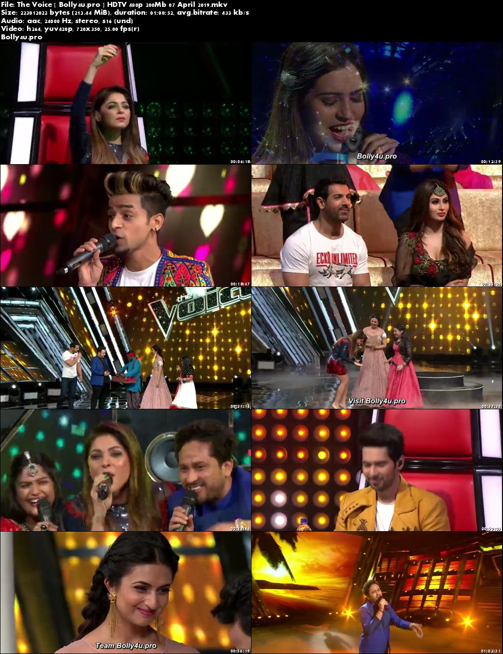 The Voice HDTV 480p 200Mb 07 April 2019 Download