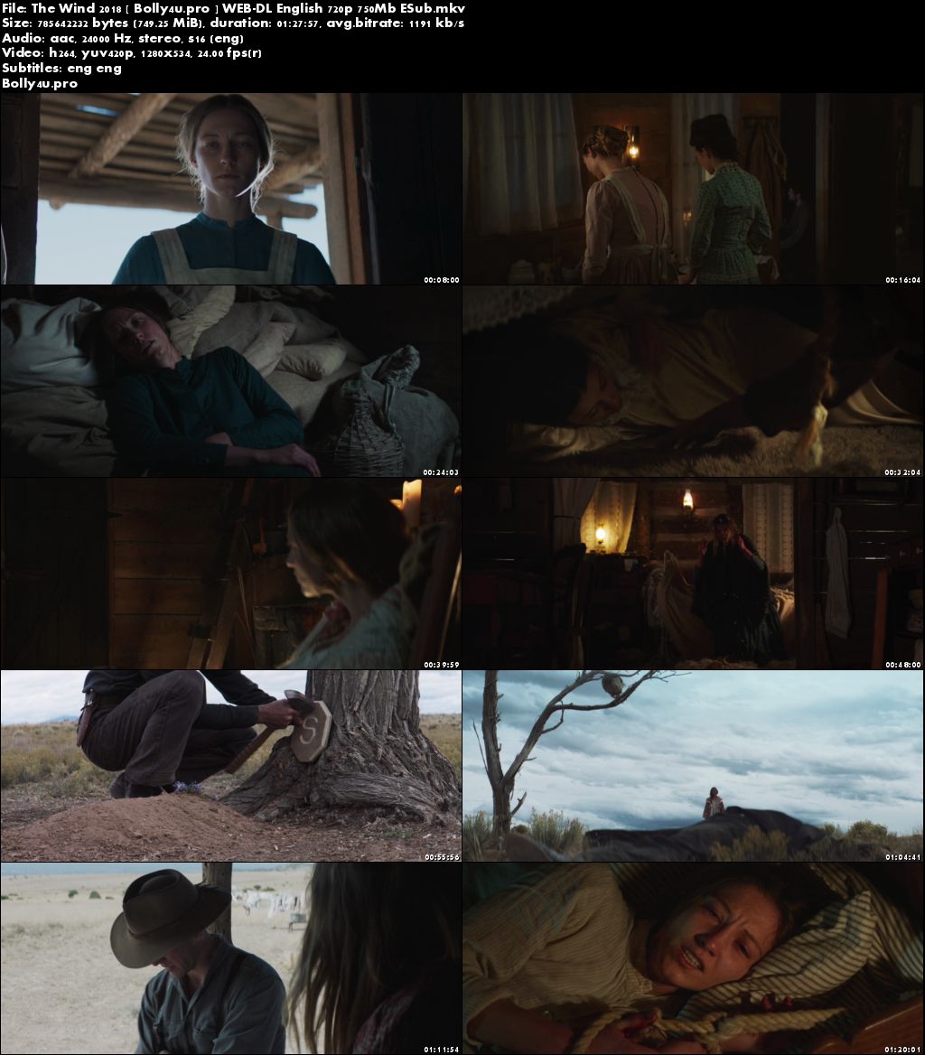 The Wind 2018 WEB-DL 750Mb English 720p ESub Download