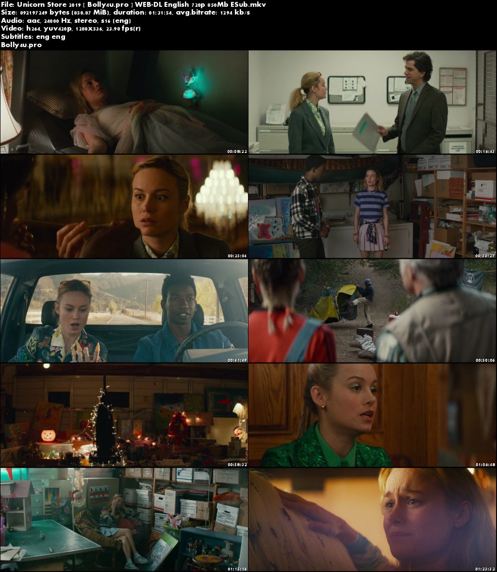 Unicorn Store 2019 WEB-DL 280MB English 480p ESub Download