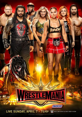 WWE Wrestlemania 35 2019 PPV WEBRip 480p 950Mb Full Show x264