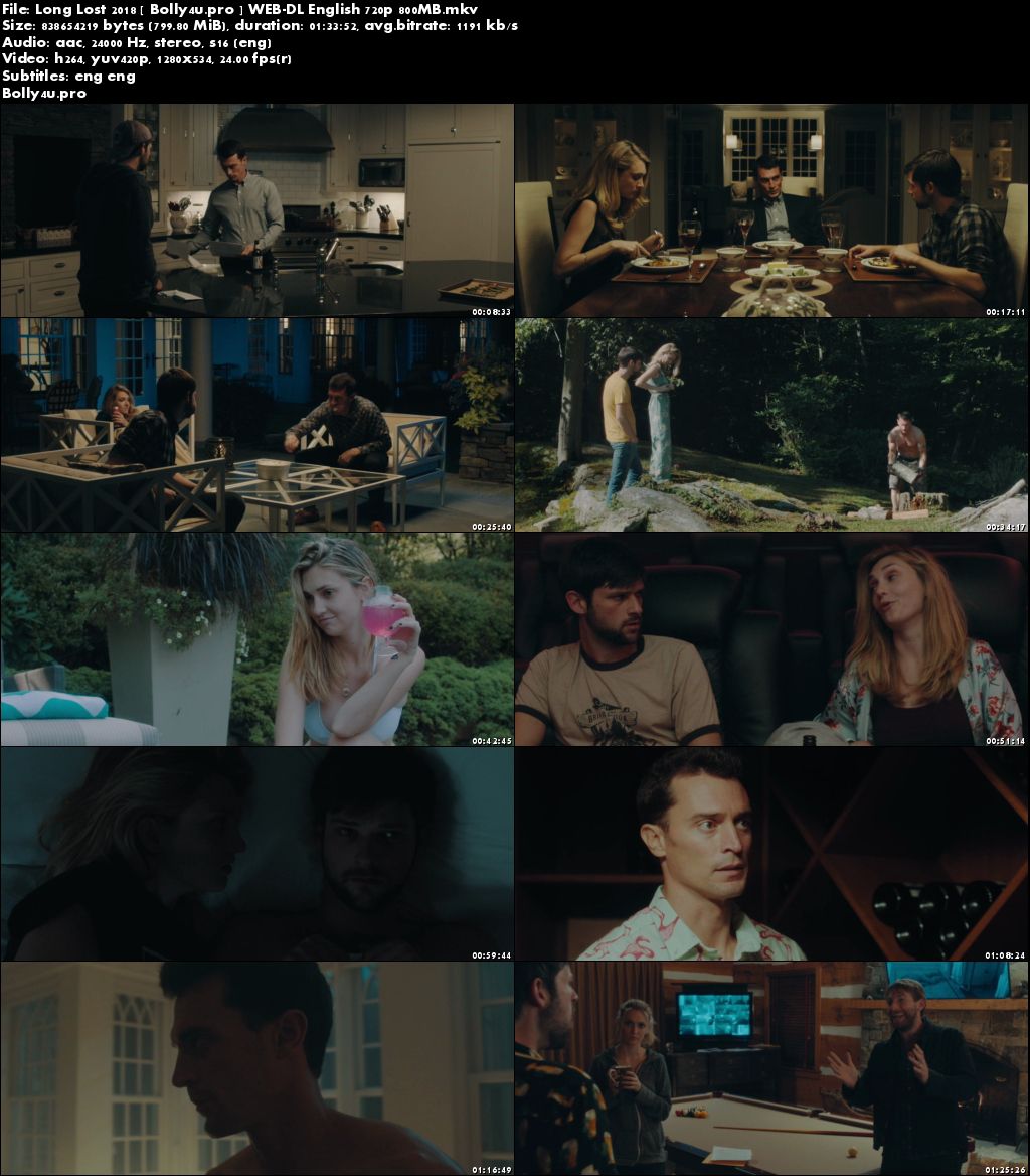 Long Lost 2018 WEB-DL 800Mb English 720p ESub Download