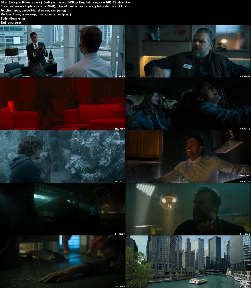 Escape Room 2019 BRRip 950Mb English 720p ESub Download