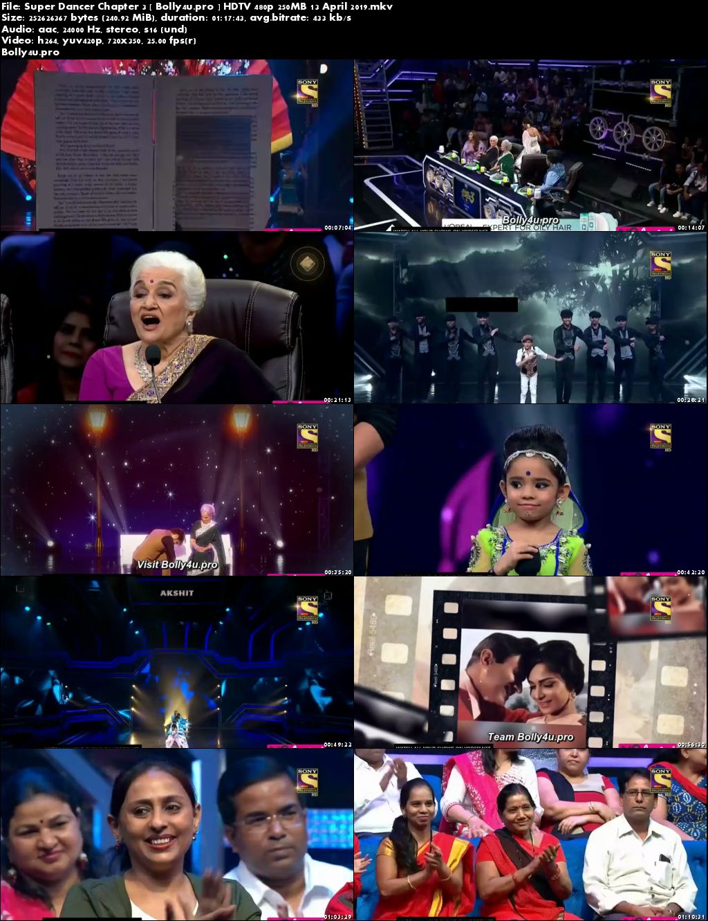 Super Dancer Chapter 3 HDTV 480p 250MB 13 April 2019 Download