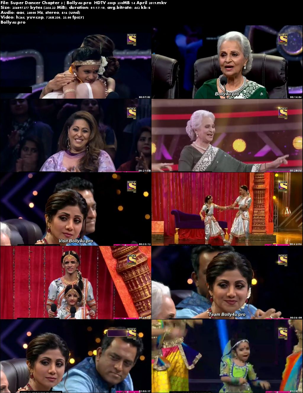 Super Dancer Chapter 3 HDTV 480p 250MB 14 April 2019 Download