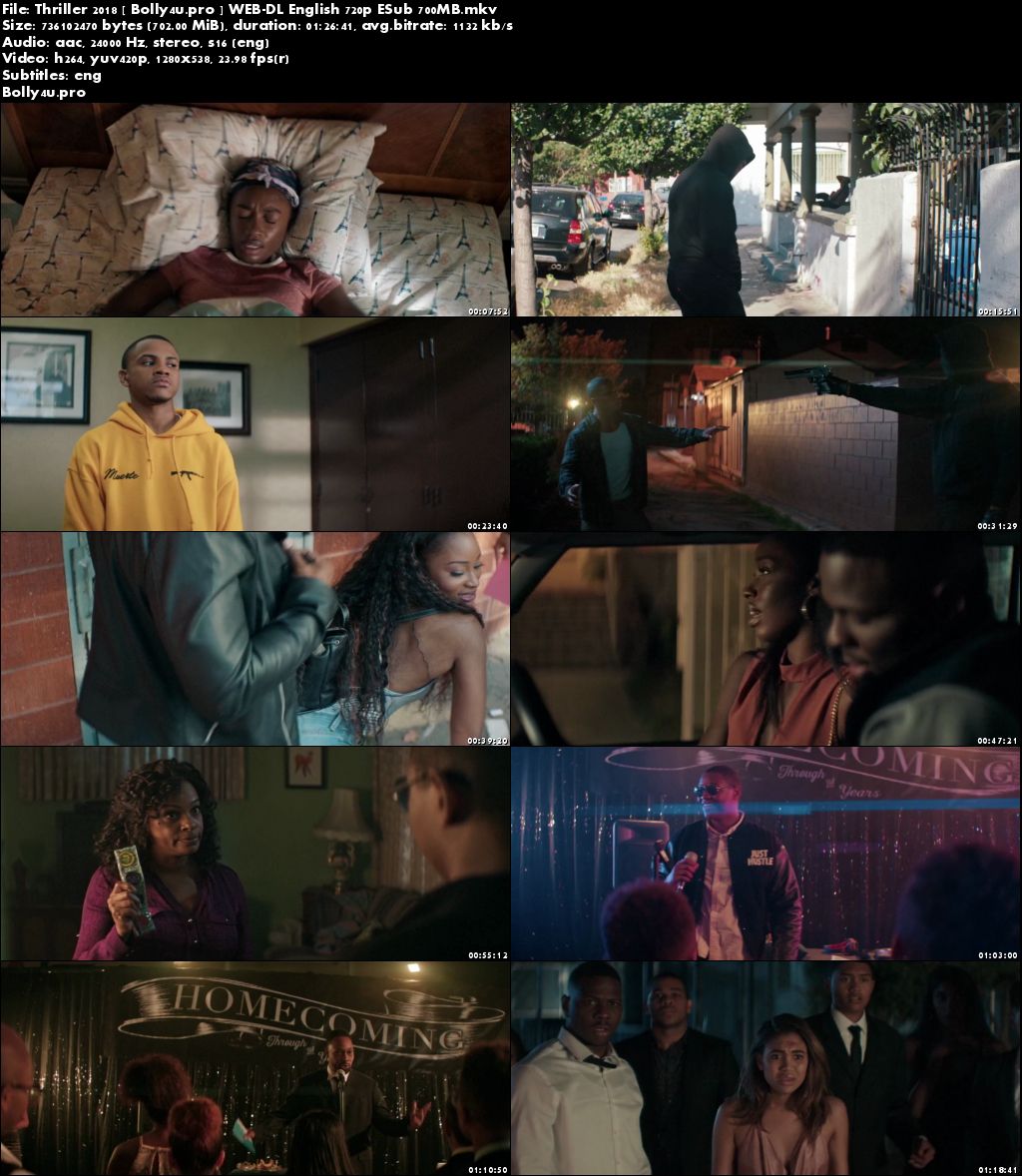 Thriller 2018 WEB-DL 250MB English 480p ESub Download