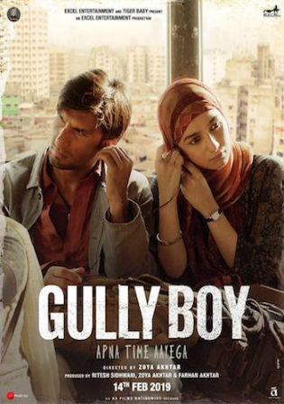 Gully Boy 2019 HDRip 450MB Hindi Movie 480p ESub