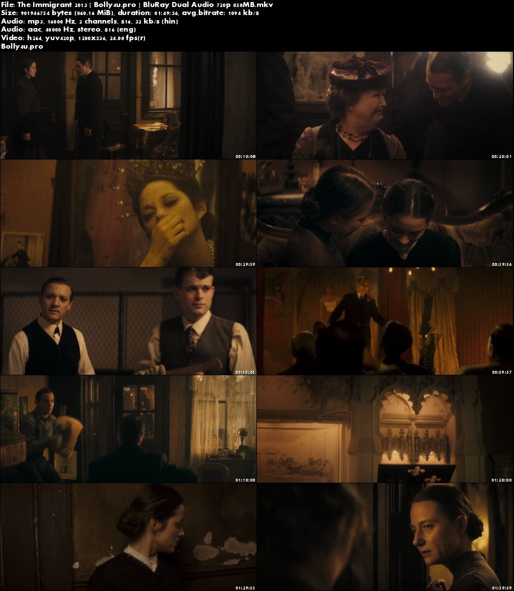 The Immigrant 2013 BluRay 850MB Hindi Dual Audio 720p Download