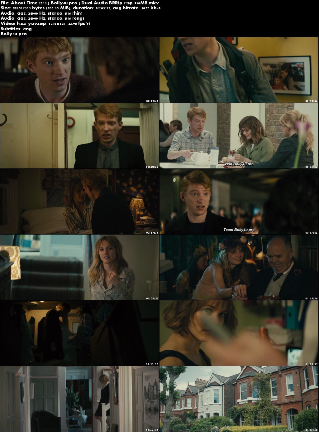 About Time 2013 BRRip 950MB Hindi Dual Audio 720p Download