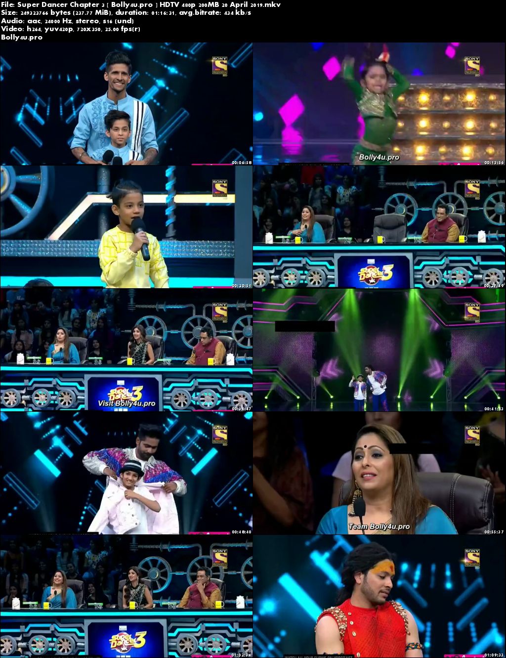 Super Dancer Chapter 3 HDTV 480p 200MB 20 April 2019 Download