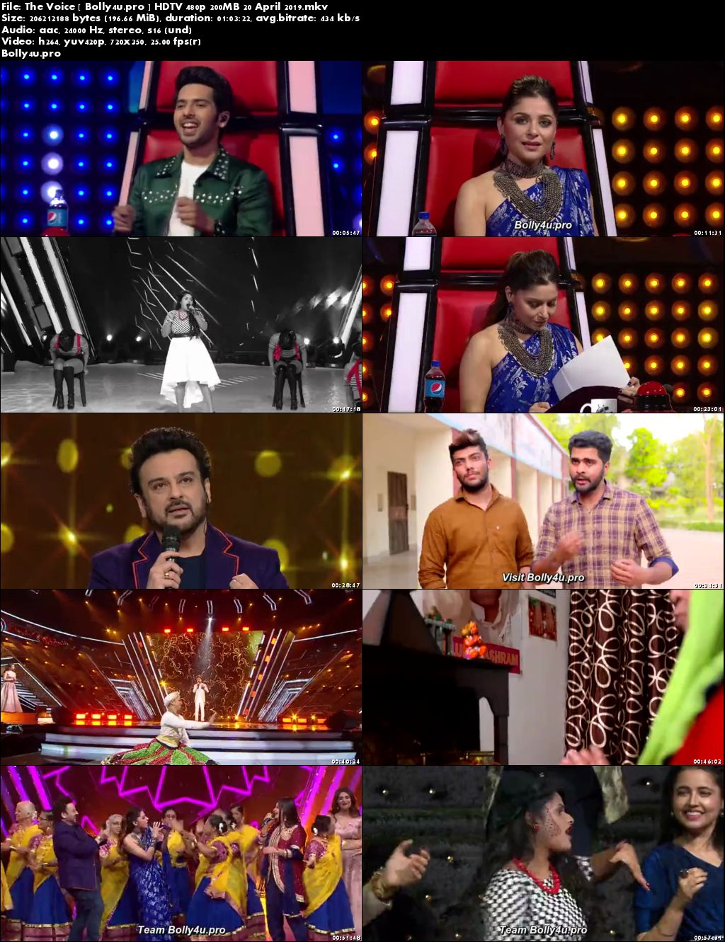 The Voice HDTV 480p 200MB 20 April 2019 Download