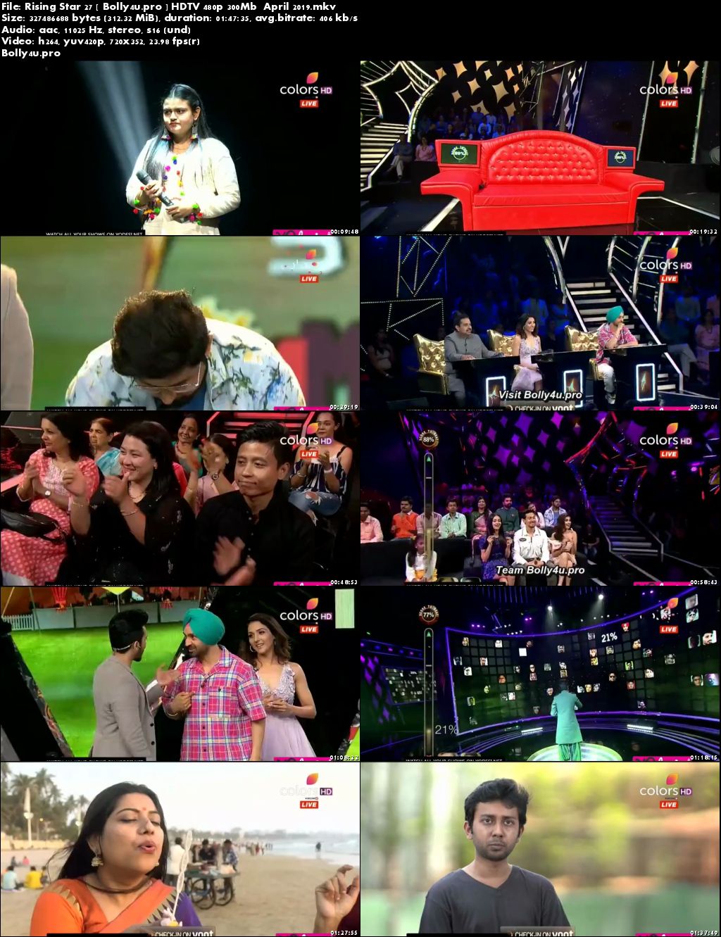 Rising Star Season 3 HDTV 480p 300Mb 27 April 2019 Download