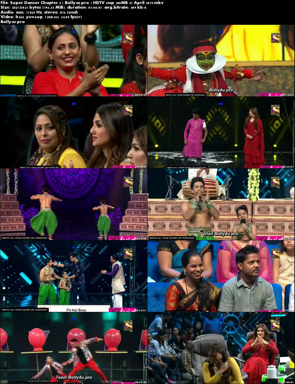 Super Dancer Chapter 3 HDTV 480p 200MB 27 April 2019 Download