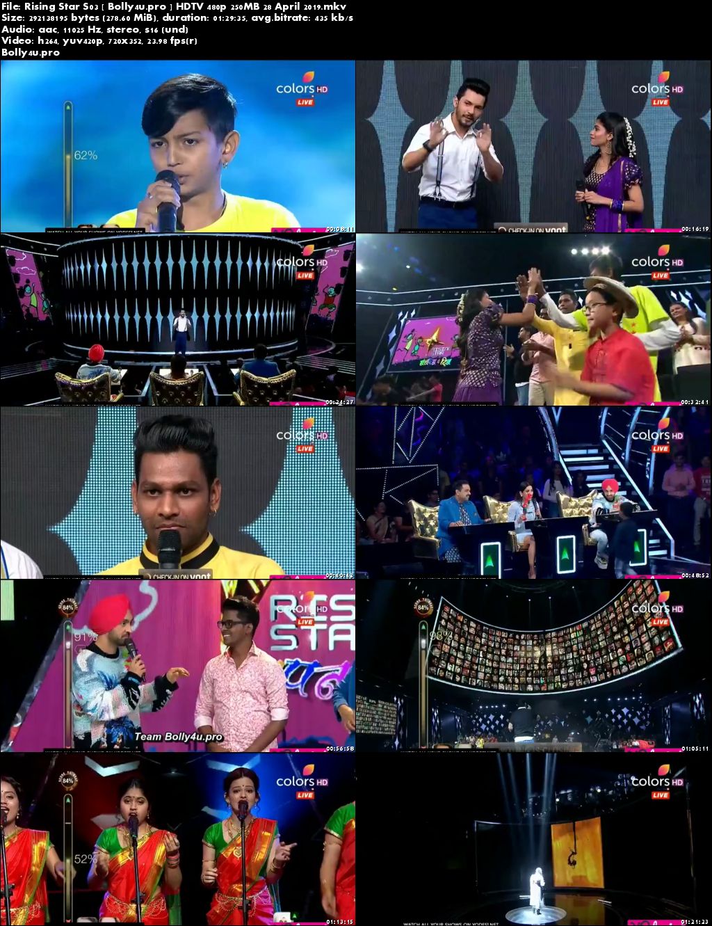 Rising Star S03 HDTV 480p 250MB 28 April 2019 Download