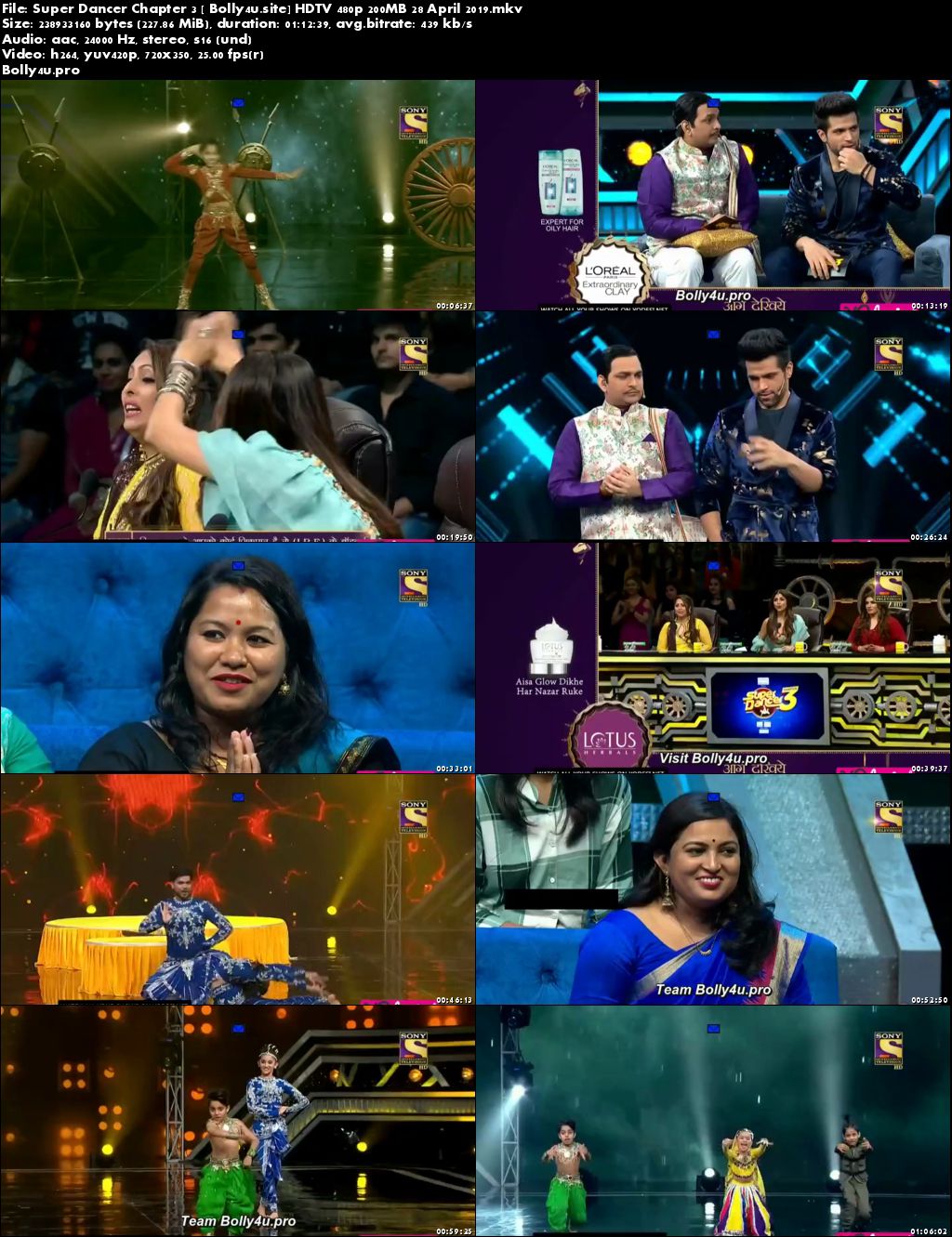 Super Dancer Chapter 3 HDTV 480p 200MB 28 April 2019 Download