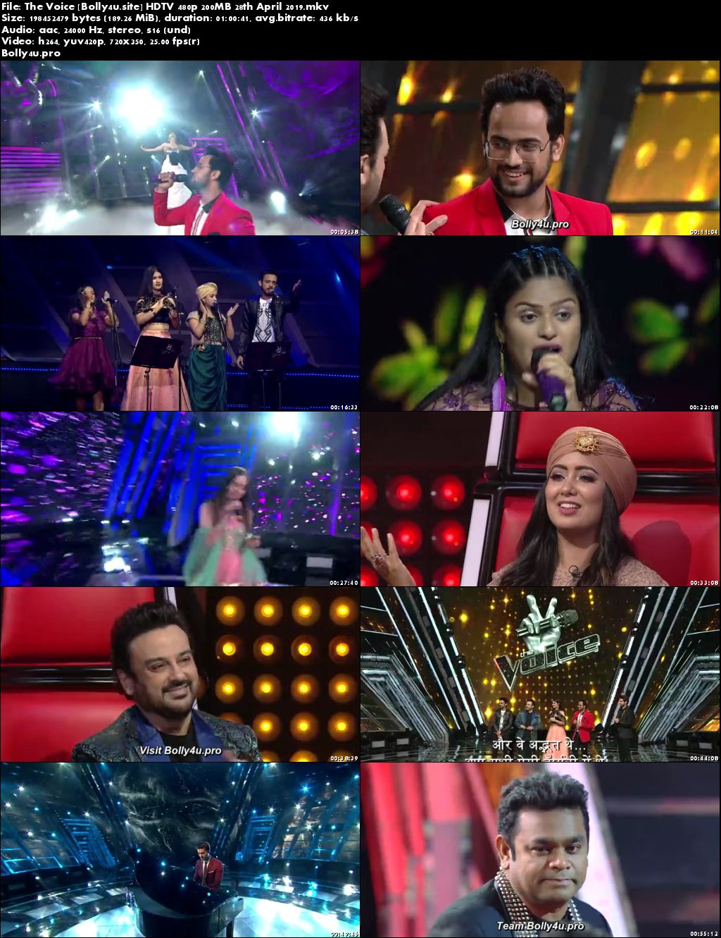 The Voice HDTV 480p 200MB 28 April 2019 Download