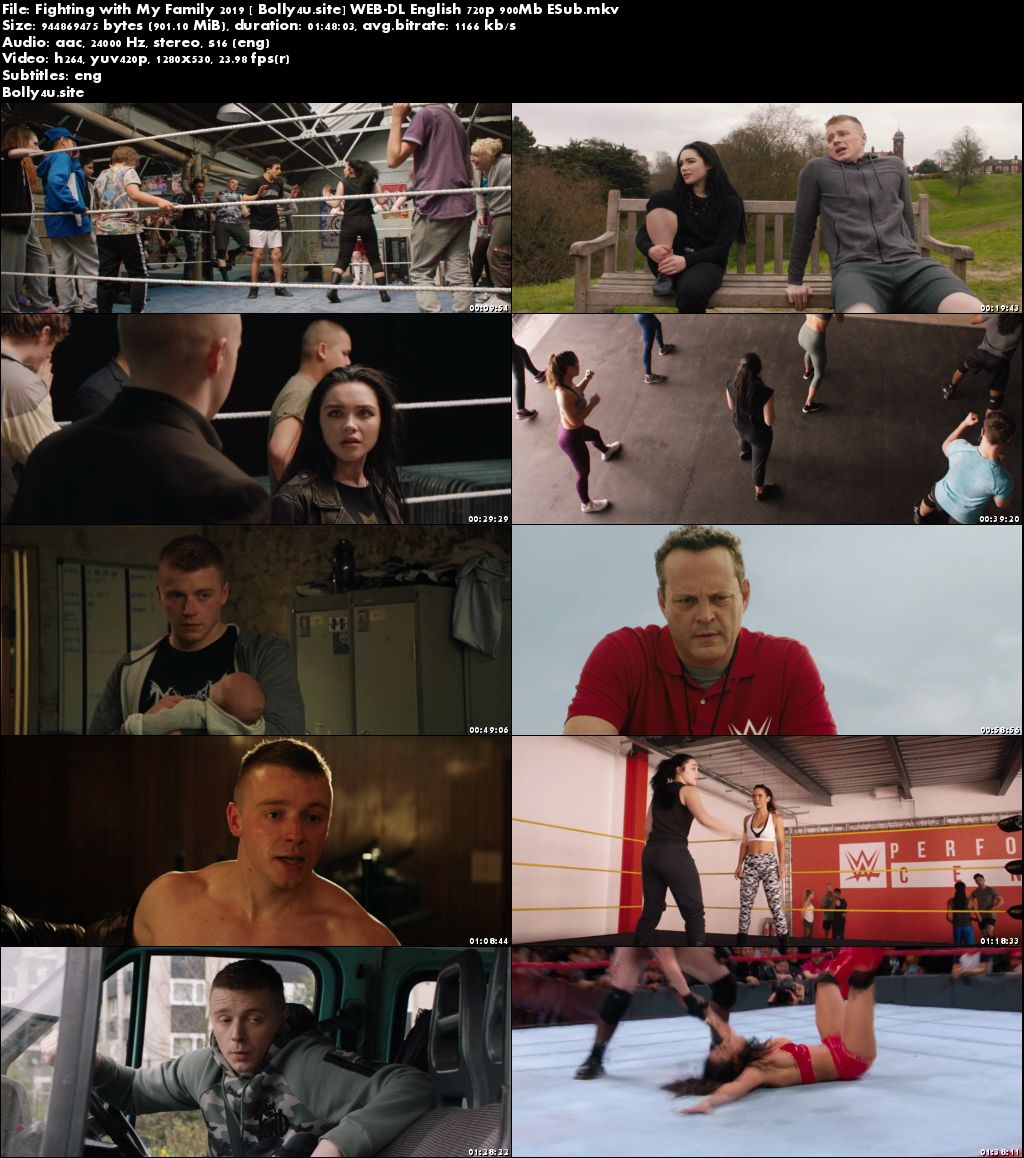 Fighting with My Family 2019 WEB-DL 900MB English 720p ESub Download