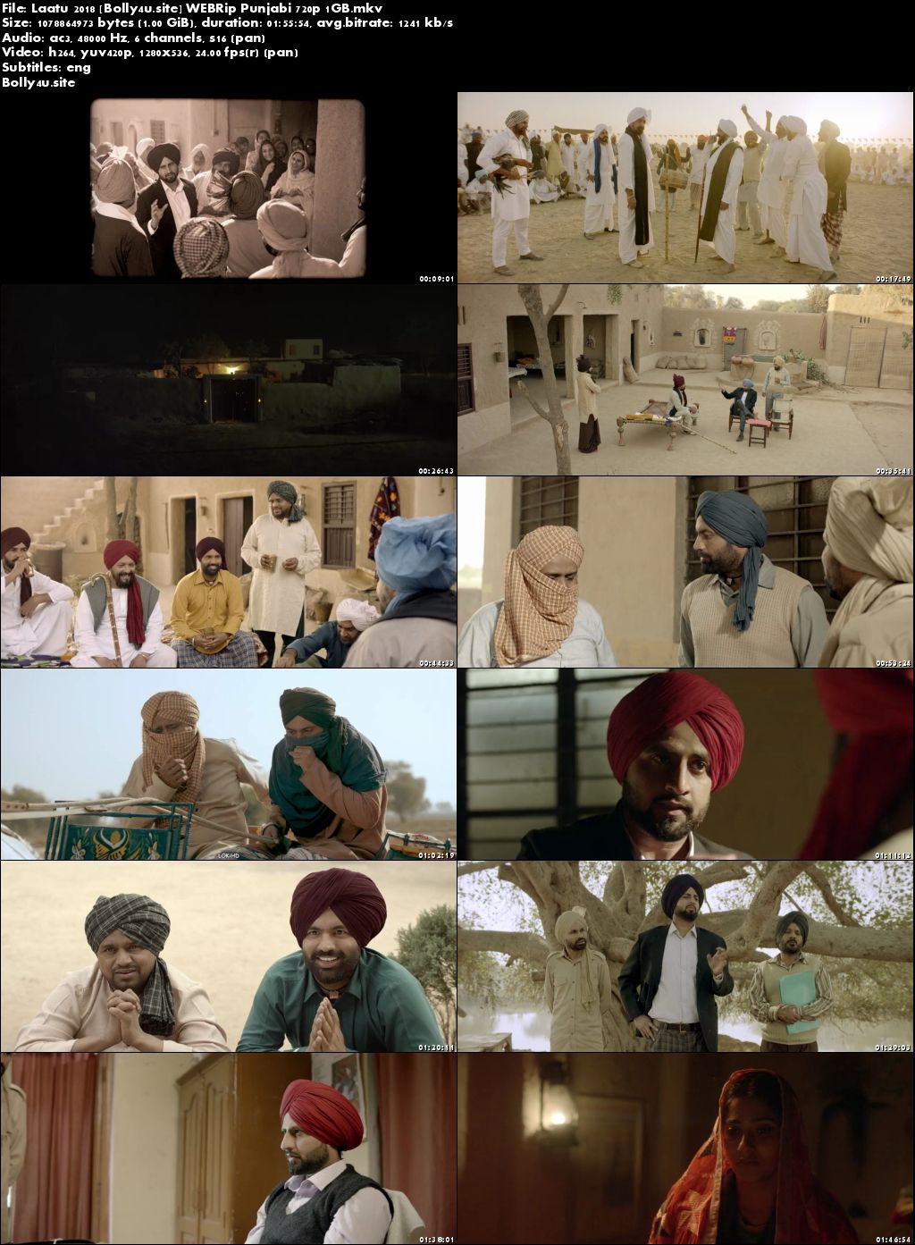 Laatu 2018 WEBRip 350MB Punjabi 480p ESub Download