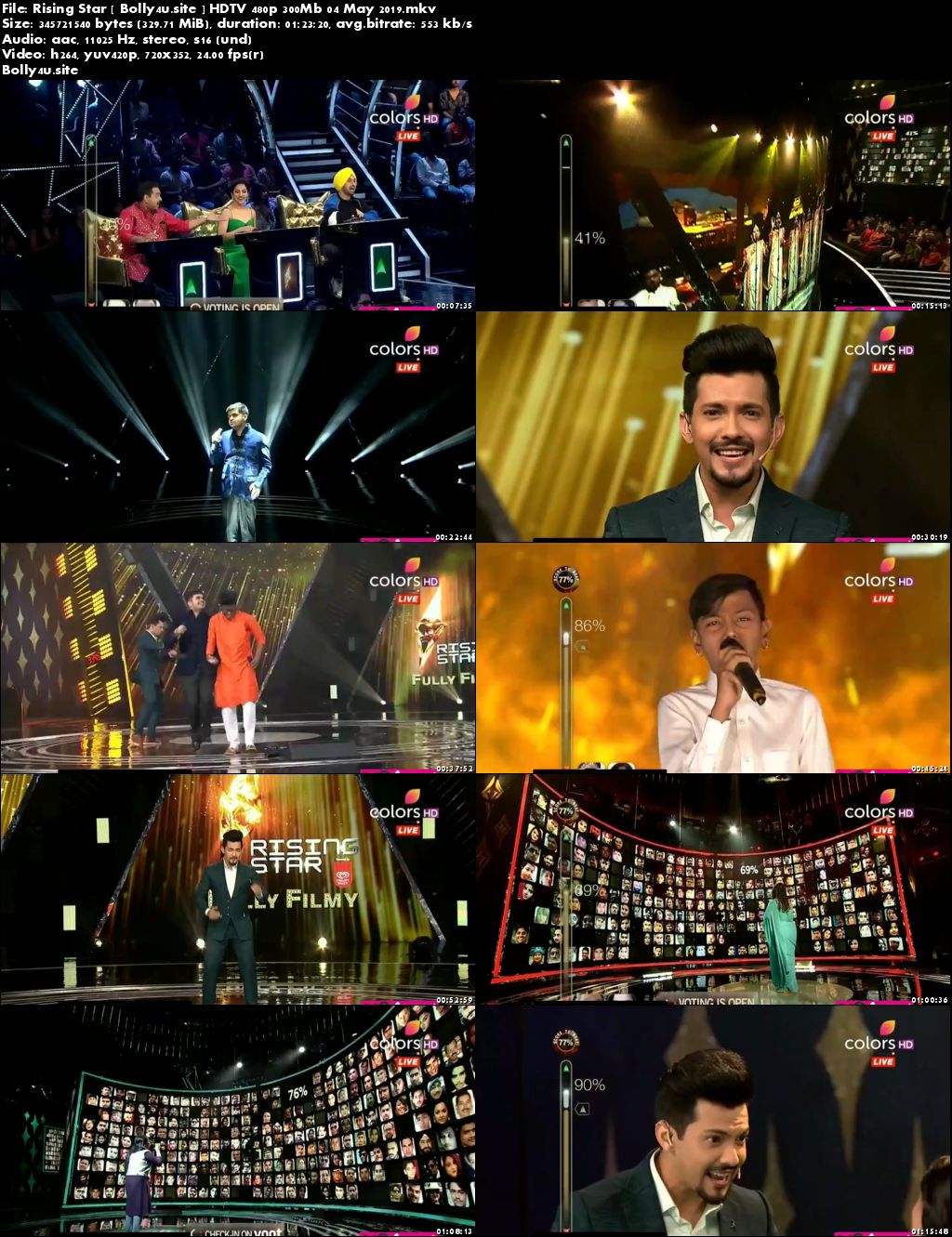 Rising Star HDTV 480p 300Mb 04 May 2019 Download
