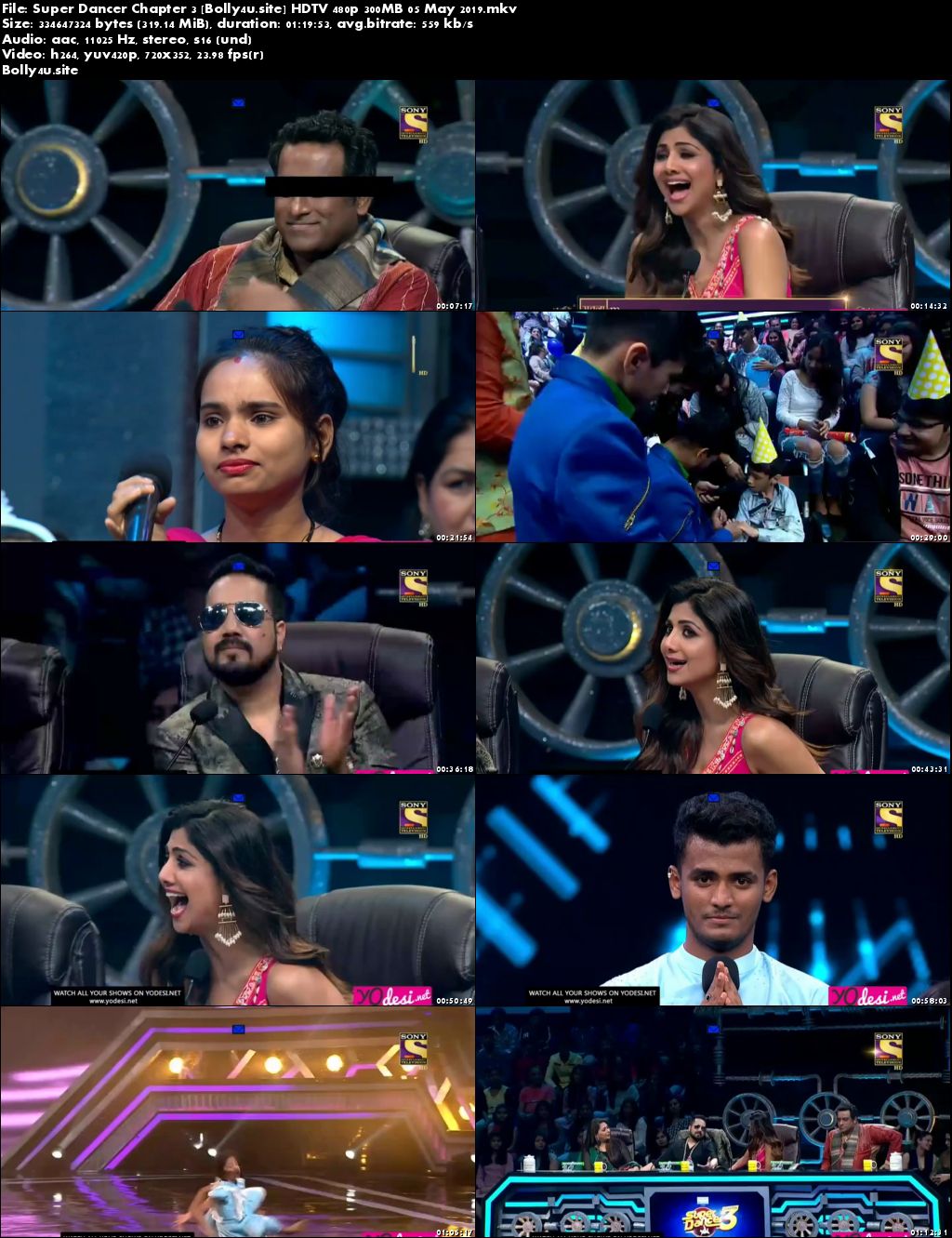 Super Dancer Chapter 3 HDTV 480p 300MB 05 May 2019 Download