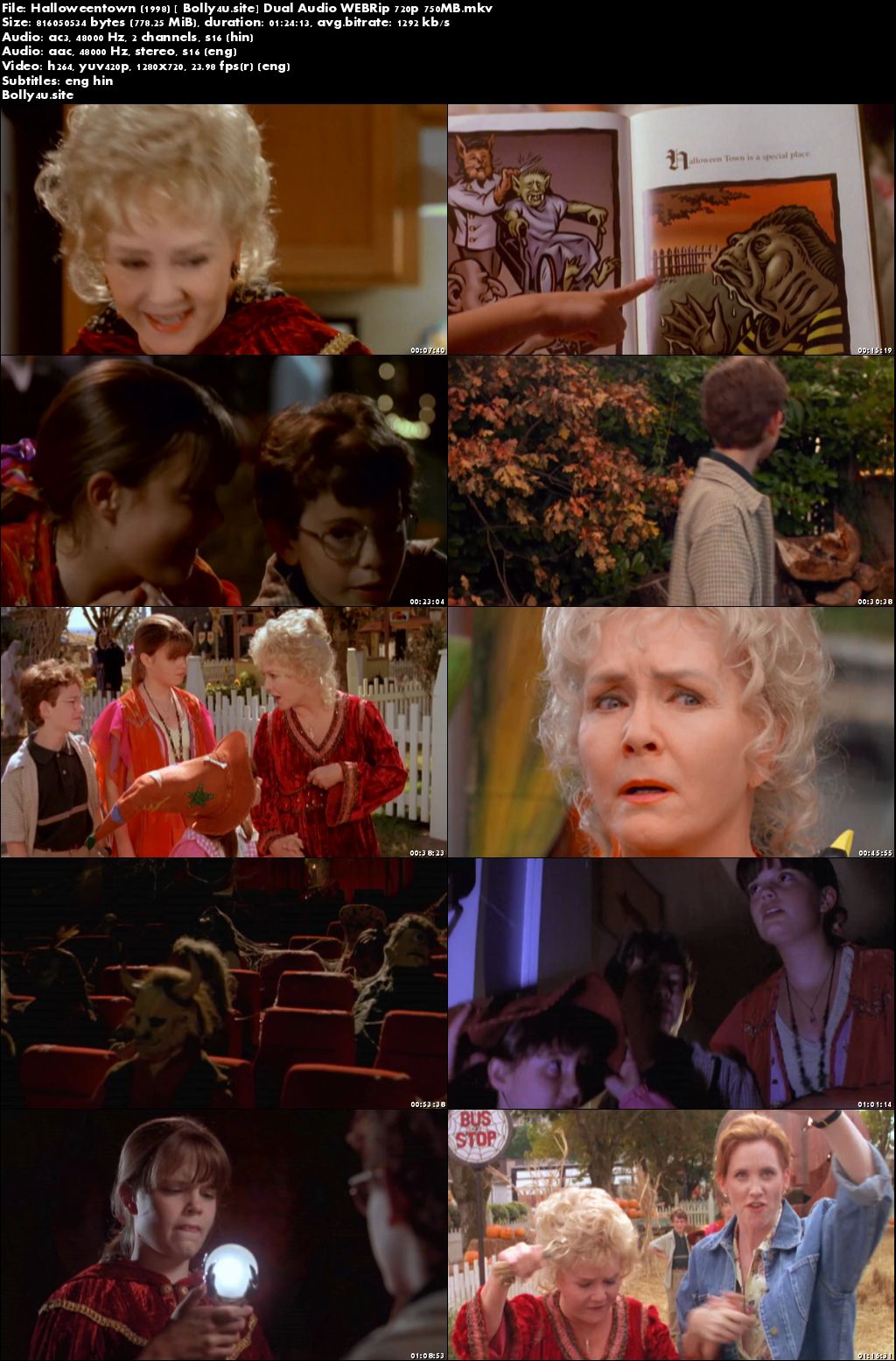 Halloweentown 1998 WEBRip 750Mb Hindi Dual Audio 720p ESub Download