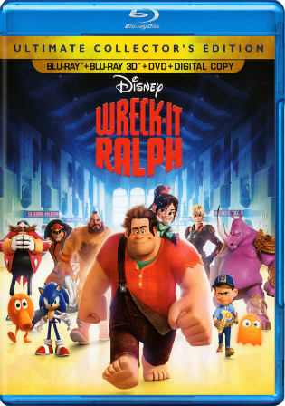 Wreck-It Ralph 2012 BRRip 300MB Hindi Dual Audio 480p ESub