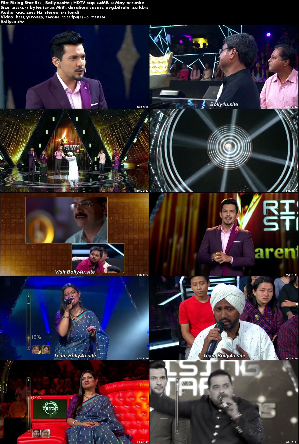 Rising Star S03 HDTV 480p 250MB 12 May 2019 Download