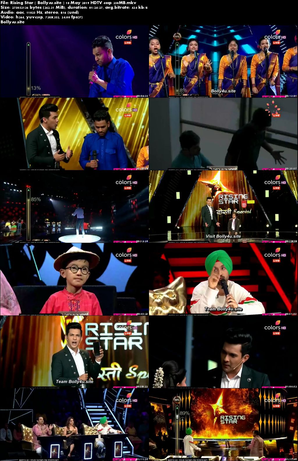 Rising Star S03 HDTV 480p 250MB 18 May 2019 Download