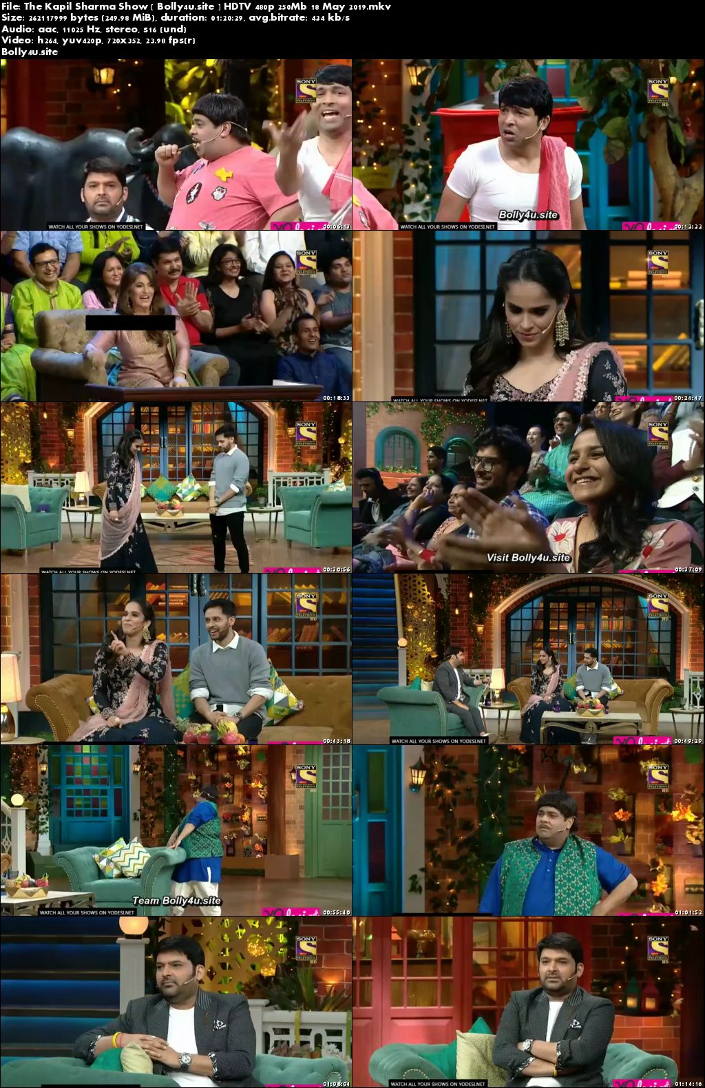 The Kapil Sharma Show HDTV 480p 250Mb 18 May 2019 Download