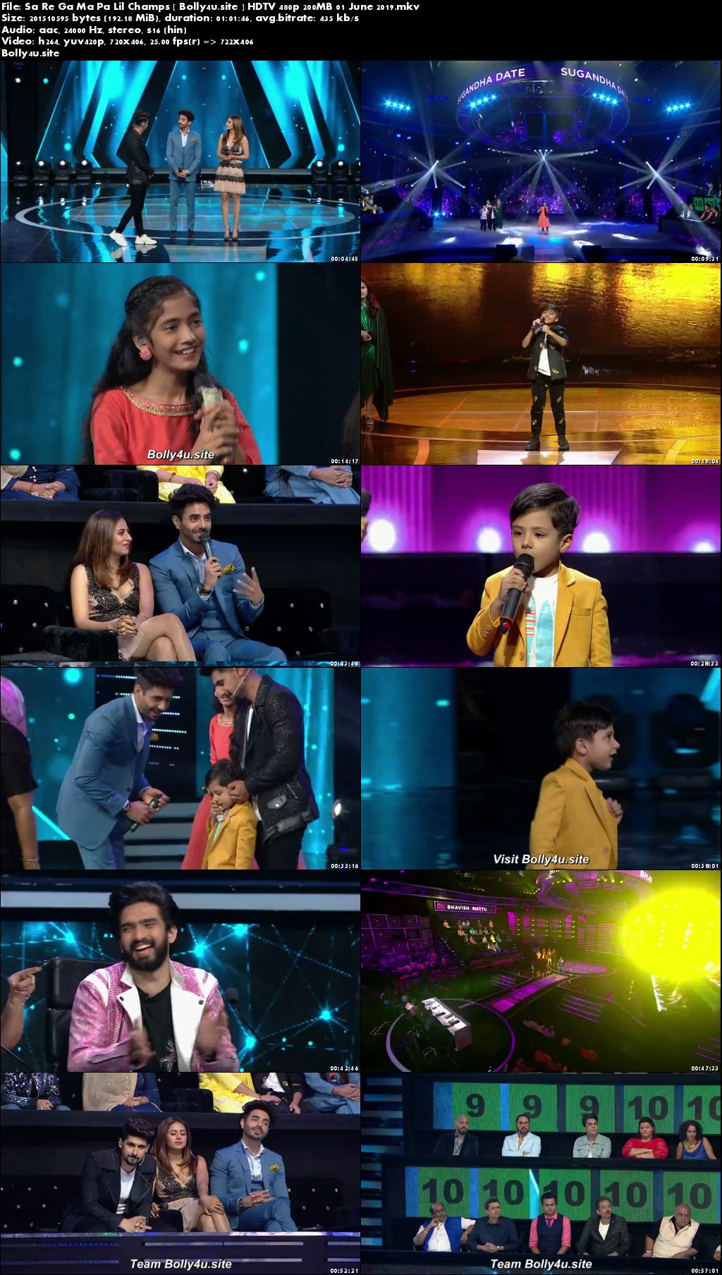 Sa Re Ga Ma Pa Lil Champs HDTV 480p 200MB 01 June 2019 Download