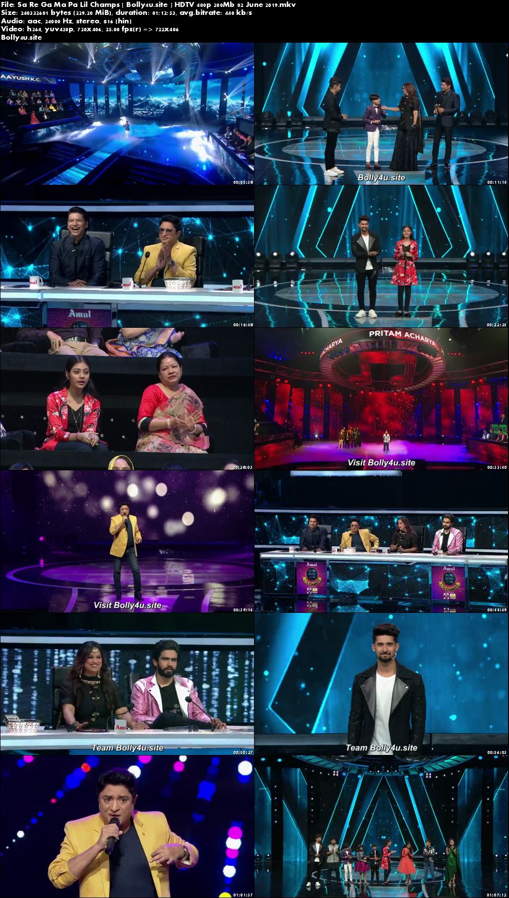 Sa Re Ga Ma Pa Lil Champs HDTV 480p 200Mb 02 June 2019 Download