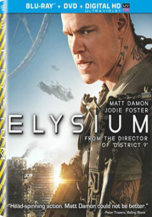 Elysium 2013 BRRip 300Mb Hindi Dual Audio ORG 480p ESub