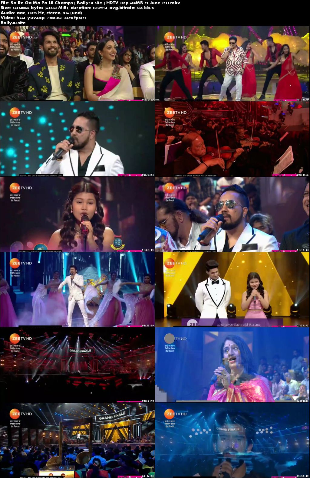 Sa Re Ga Ma Pa Lil Champs HDTV 480p 600MB 09 June 2019 Download