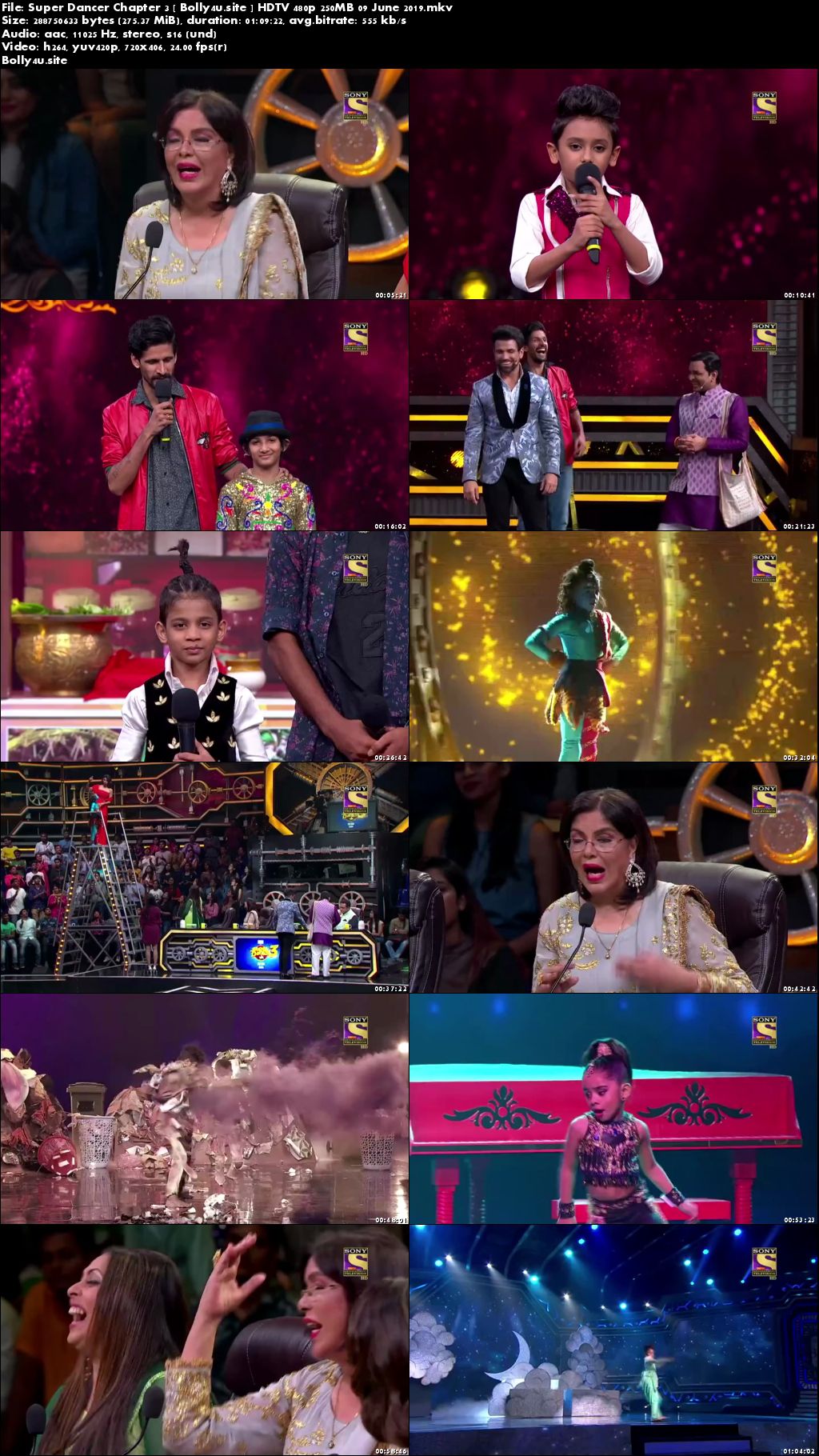 Super Dancer Chapter 3 HDTV 480p 250MB 09 June 2019 Download