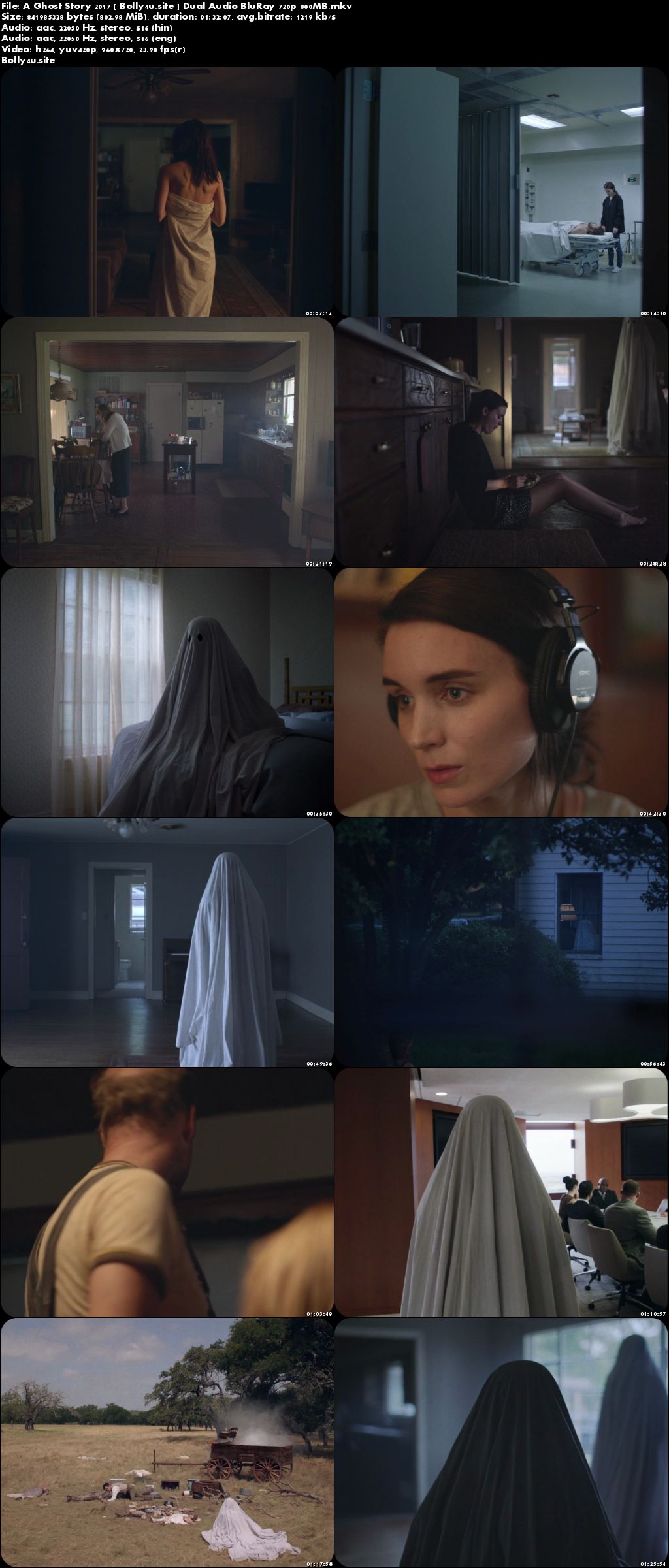 A Ghost Story 2017 BluRay 800MB Hindi Dual Audio 720p Download