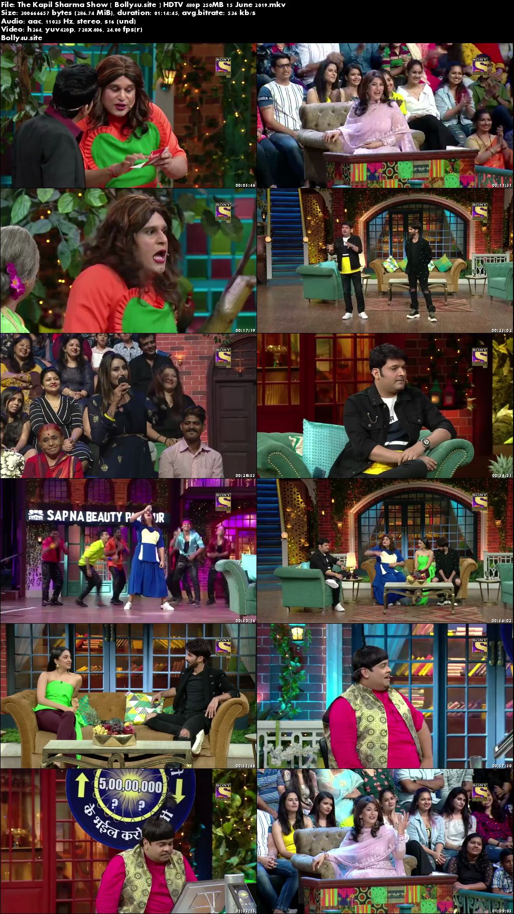 The Kapil Sharma Show HDTV 480p 250MB 15 June 2019 Download